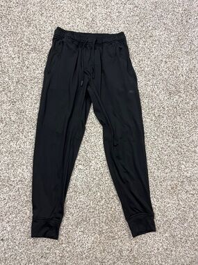 Men's Black Jogger LEG3ND Pants with Elastic Waist and Drawstring